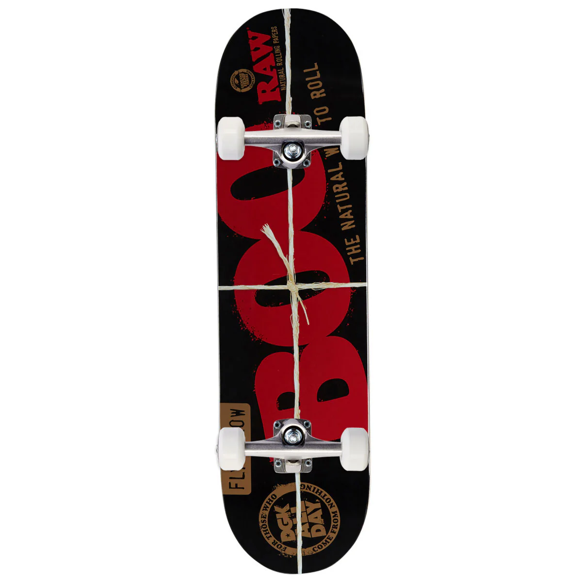 DGK x Raw Boo Skateboard Complete - Black - 8.25"