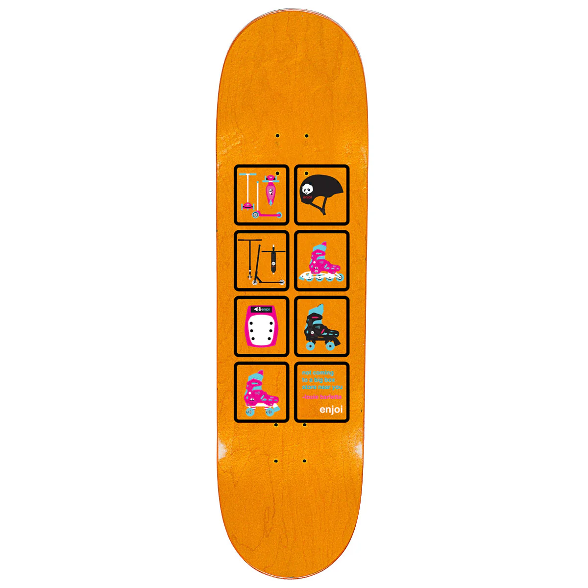Enjoi Big Box Roller Skates R7 Skateboard Complete - Mint - 8.25" - Image 2