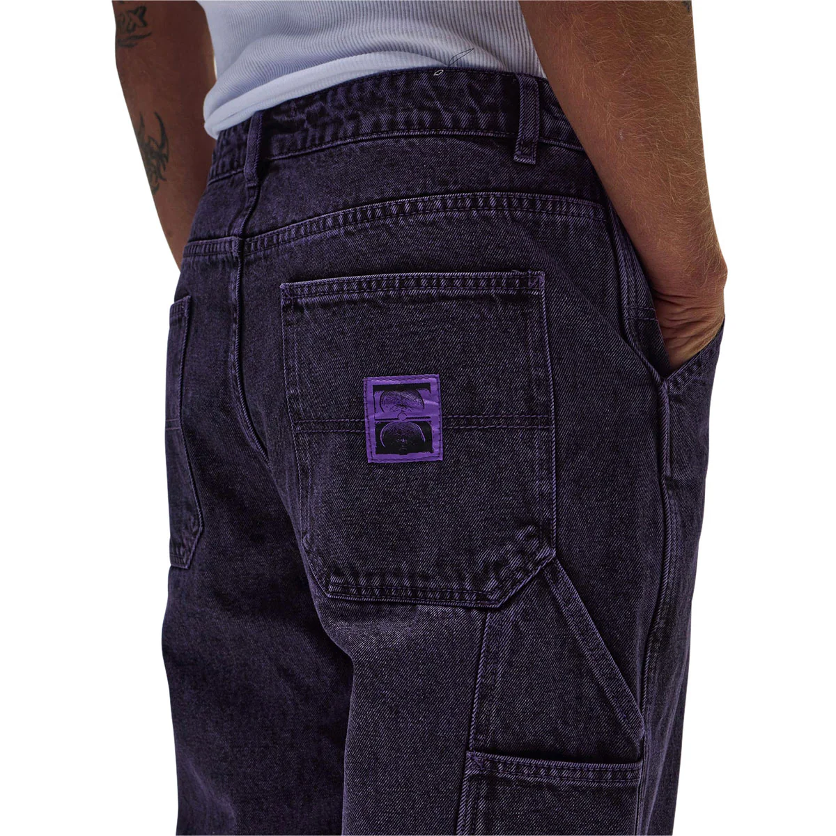 Former Distend Denim Jeans - Washed Purple - Image 5