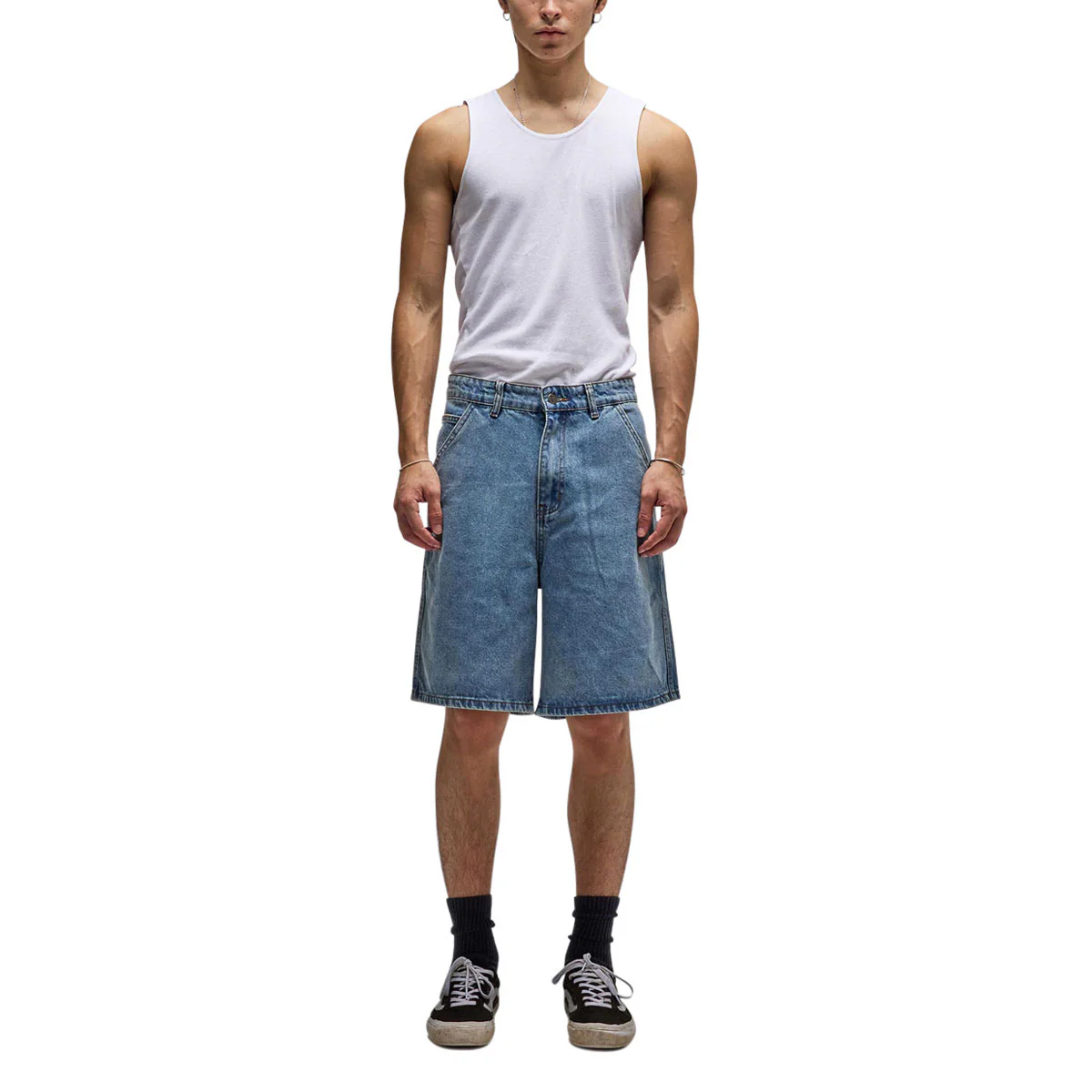 Former Reynolds 21 Denim Walk Shorts - Mid Blue - Image 5