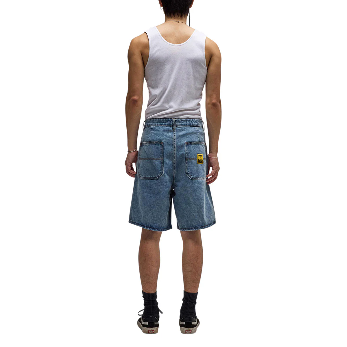 Former Reynolds 21 Denim Walk Shorts - Mid Blue - Image 6