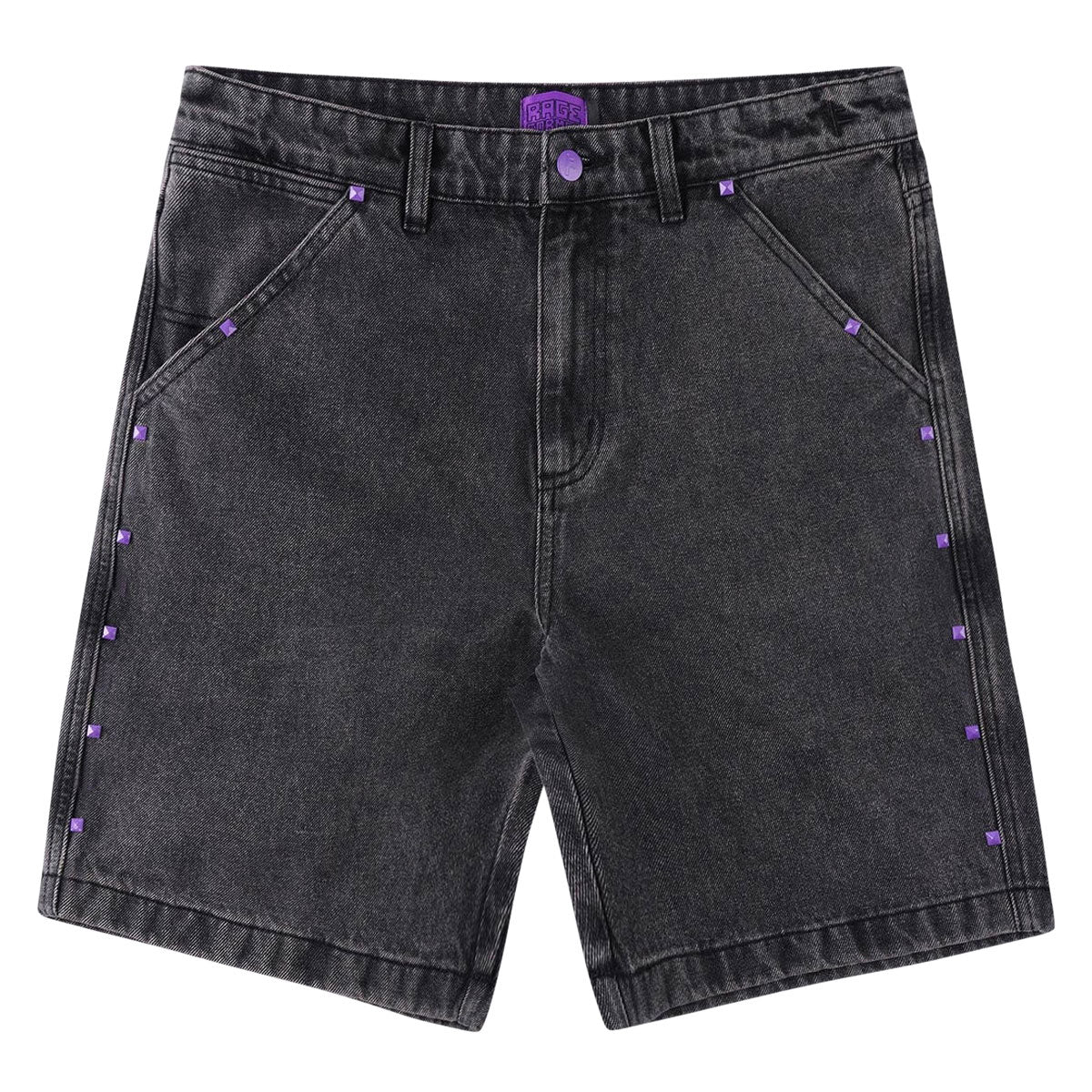 Former Studded Denim 21 Walk Shorts - Washed Black