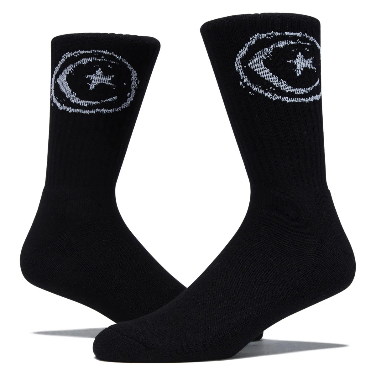Foundation Star & Moon Socks - Black - Image 2