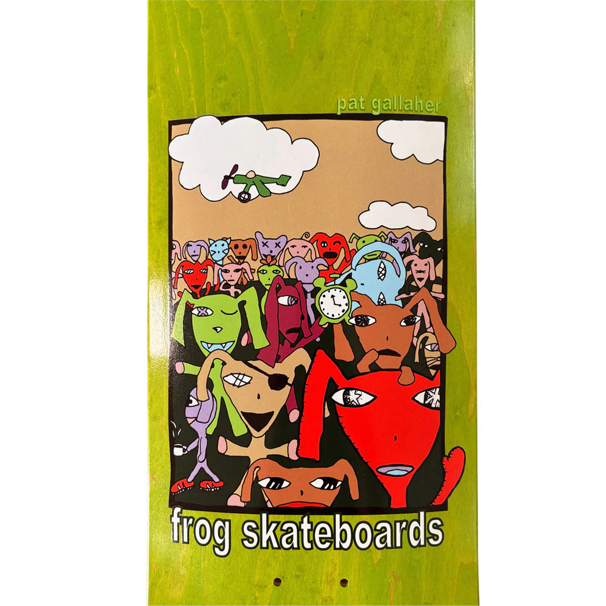 Frog Party Monster Pat Gallaher Skateboard Deck - 8.25" - Image 4