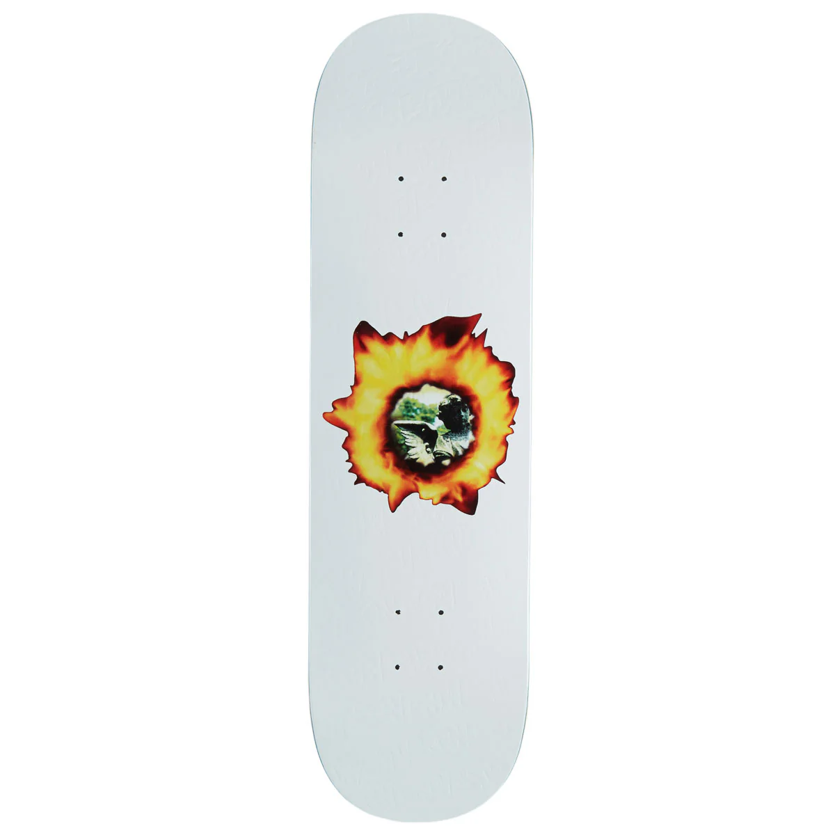 Fucking Awesome Angel Burn Skateboard Deck - White - 8.50"