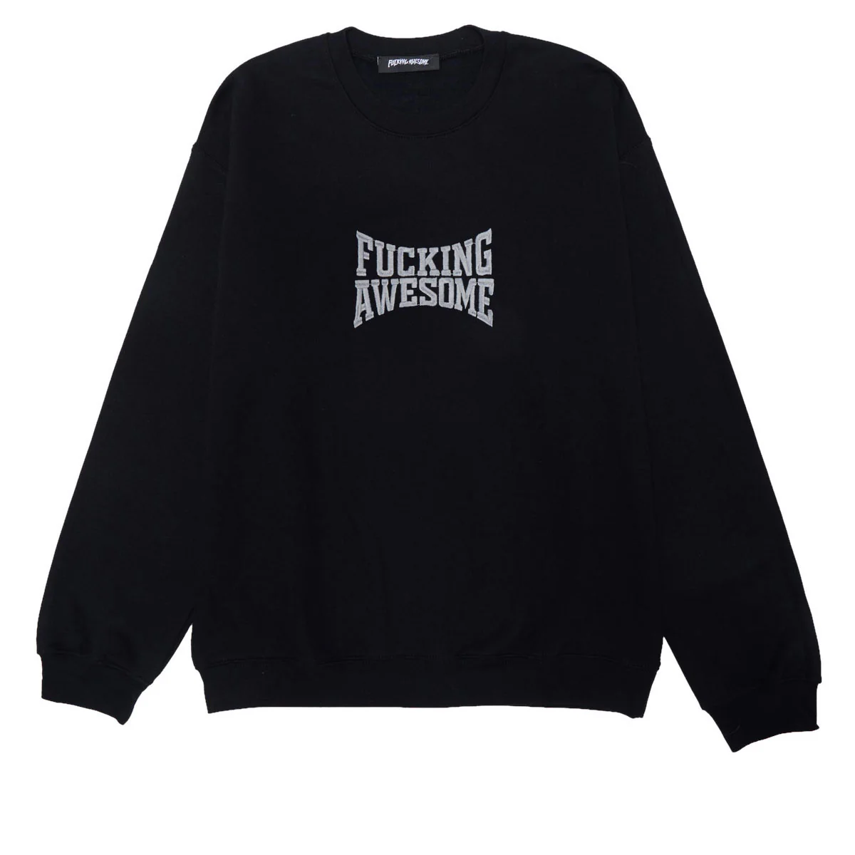Fucking Awesome Knockout Tonal Embroidered Sweatshirt - Black