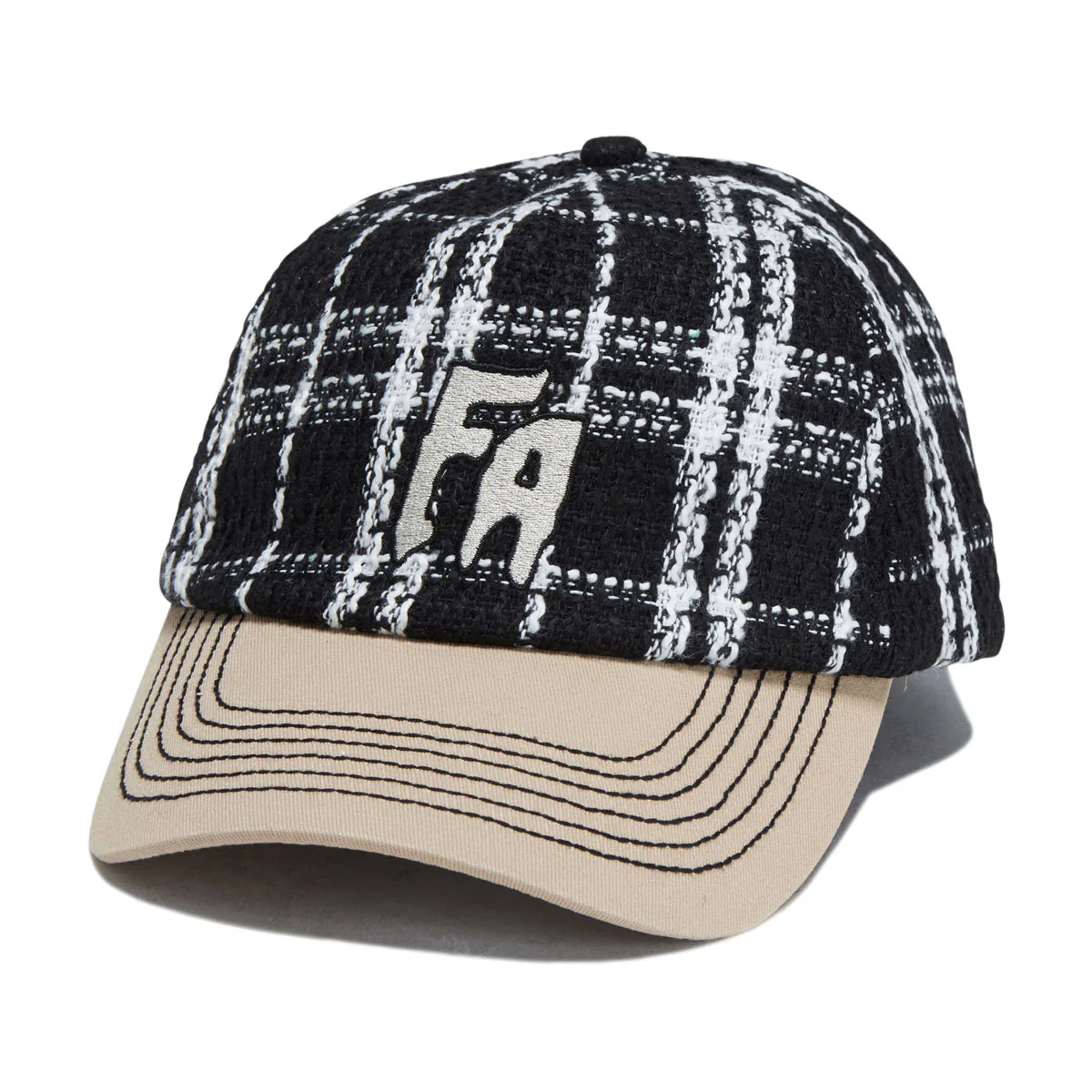Fucking Awesome Seduction Plaid Strapback Hat - Black