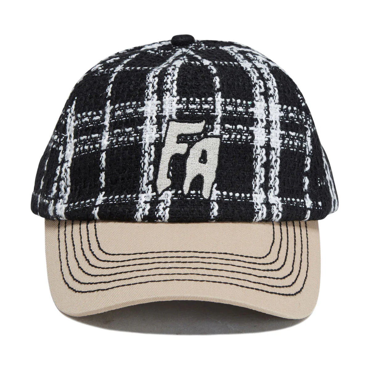 Fucking Awesome Seduction Plaid Strapback Hat - Black - Image 5