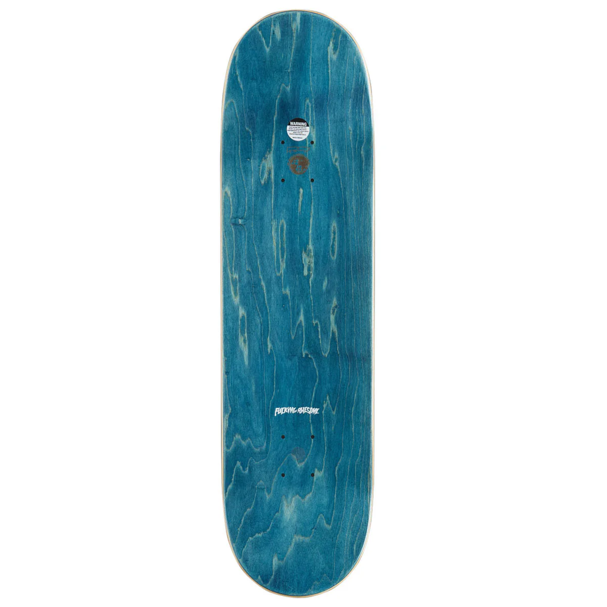 Fucking Awesome Stamp Embossed Shape 1 Skateboard Complete - Neon Green - 8.44" - Image 2