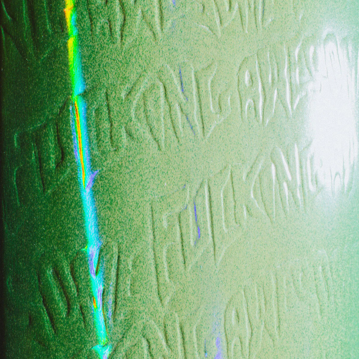 Fucking Awesome Stamp Embossed Shape 1 Skateboard Complete - Neon Green - 8.50" - Image 3