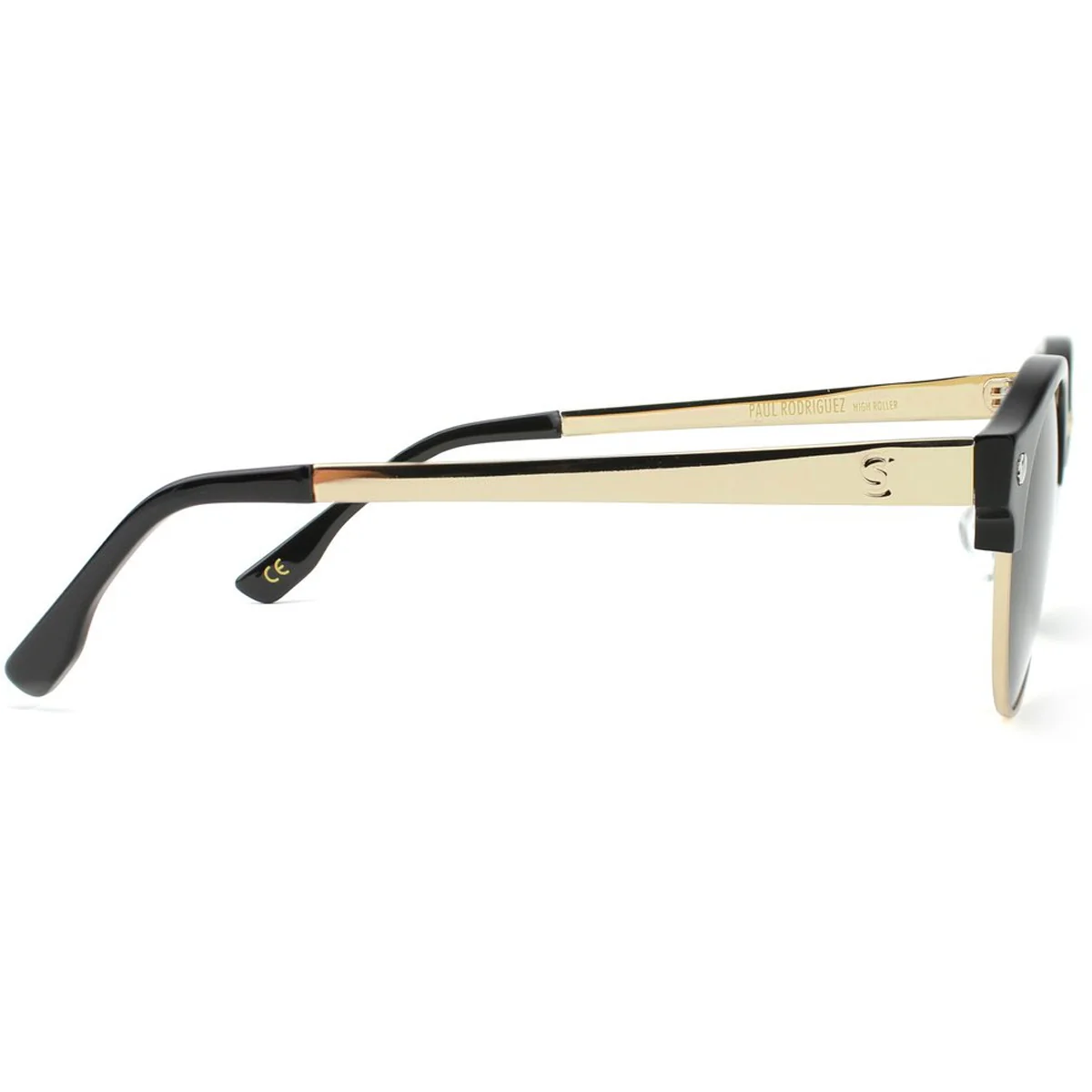 Glassy Paul Polarized High Roller Sunglasses - Black/Gold - Image 3