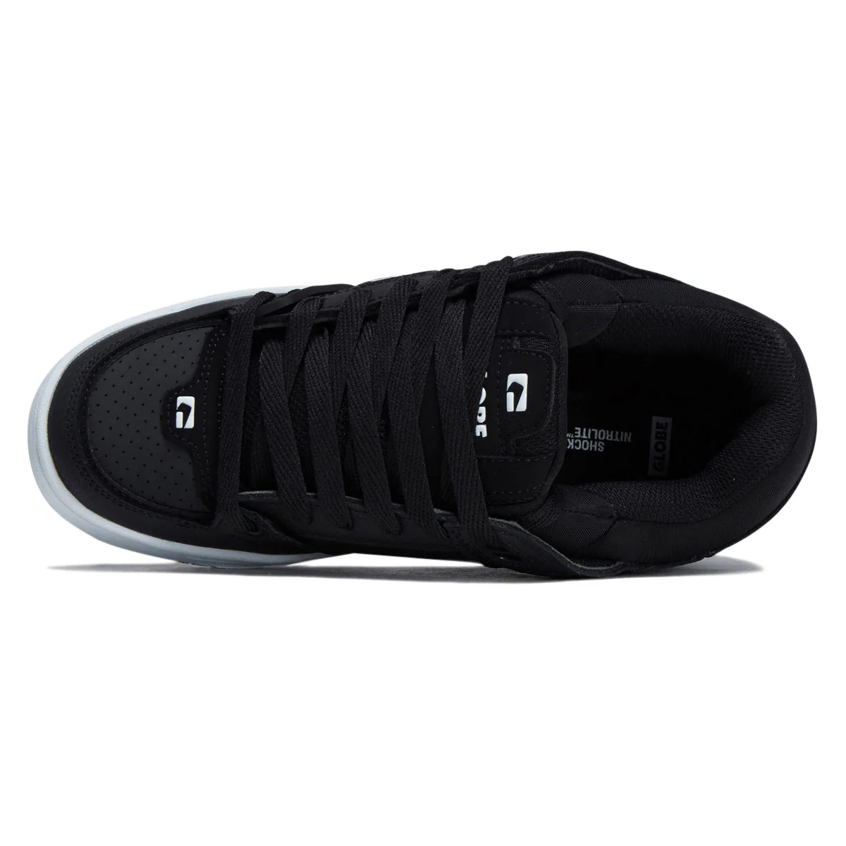 Globe Fusion Shoes - Black/White/Gum - Image 3