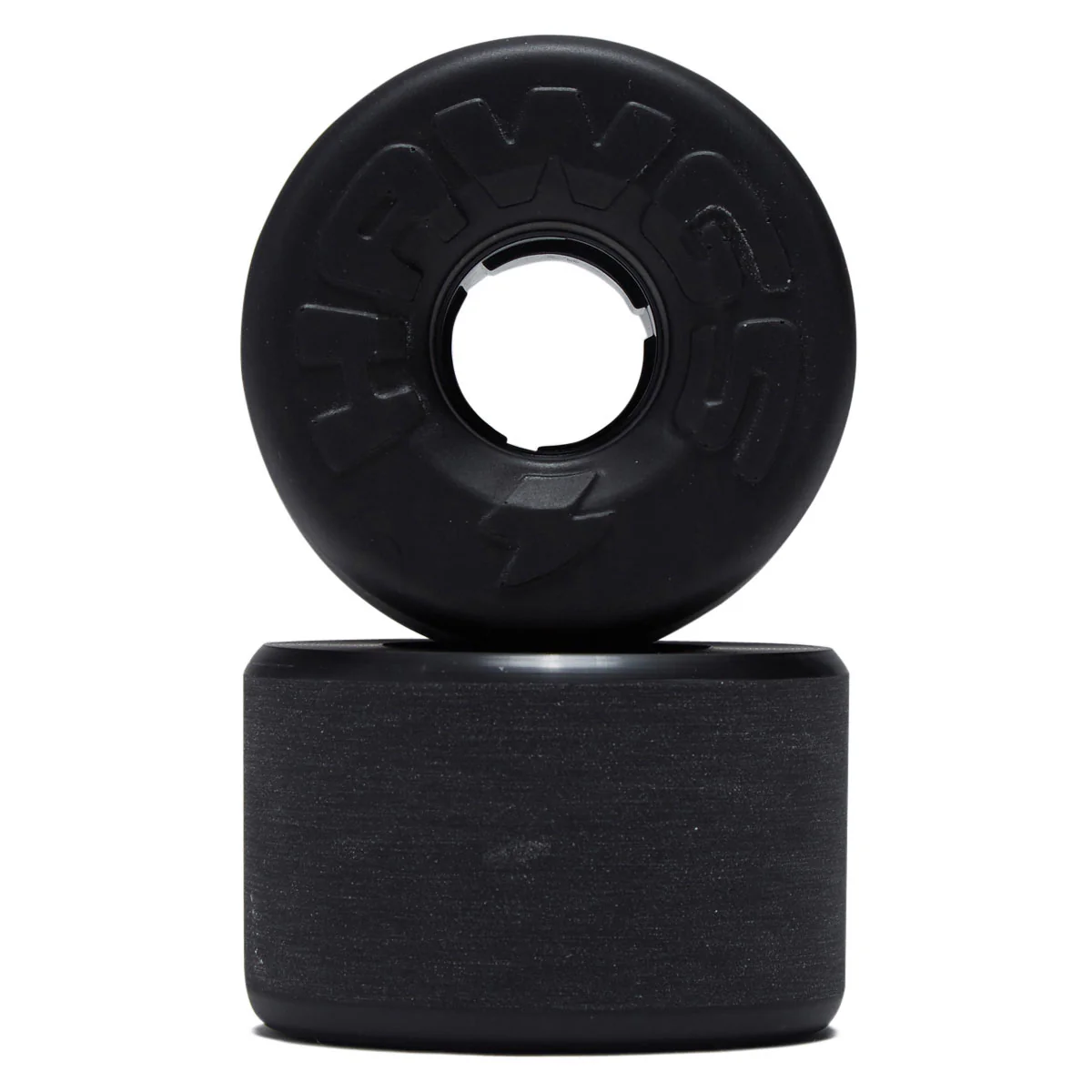 Hawgs EZ Hawgs 78a Stone Ground Longboard Wheels - Black - 63mm - Image 2
