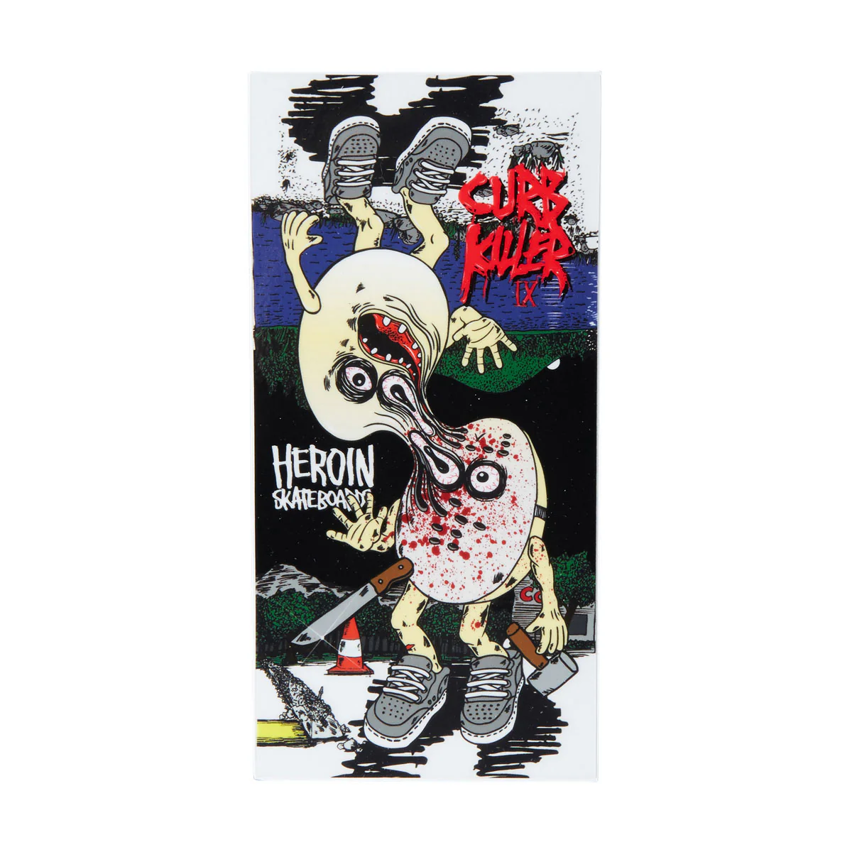 Heroin Curb Killer Merged Sticker