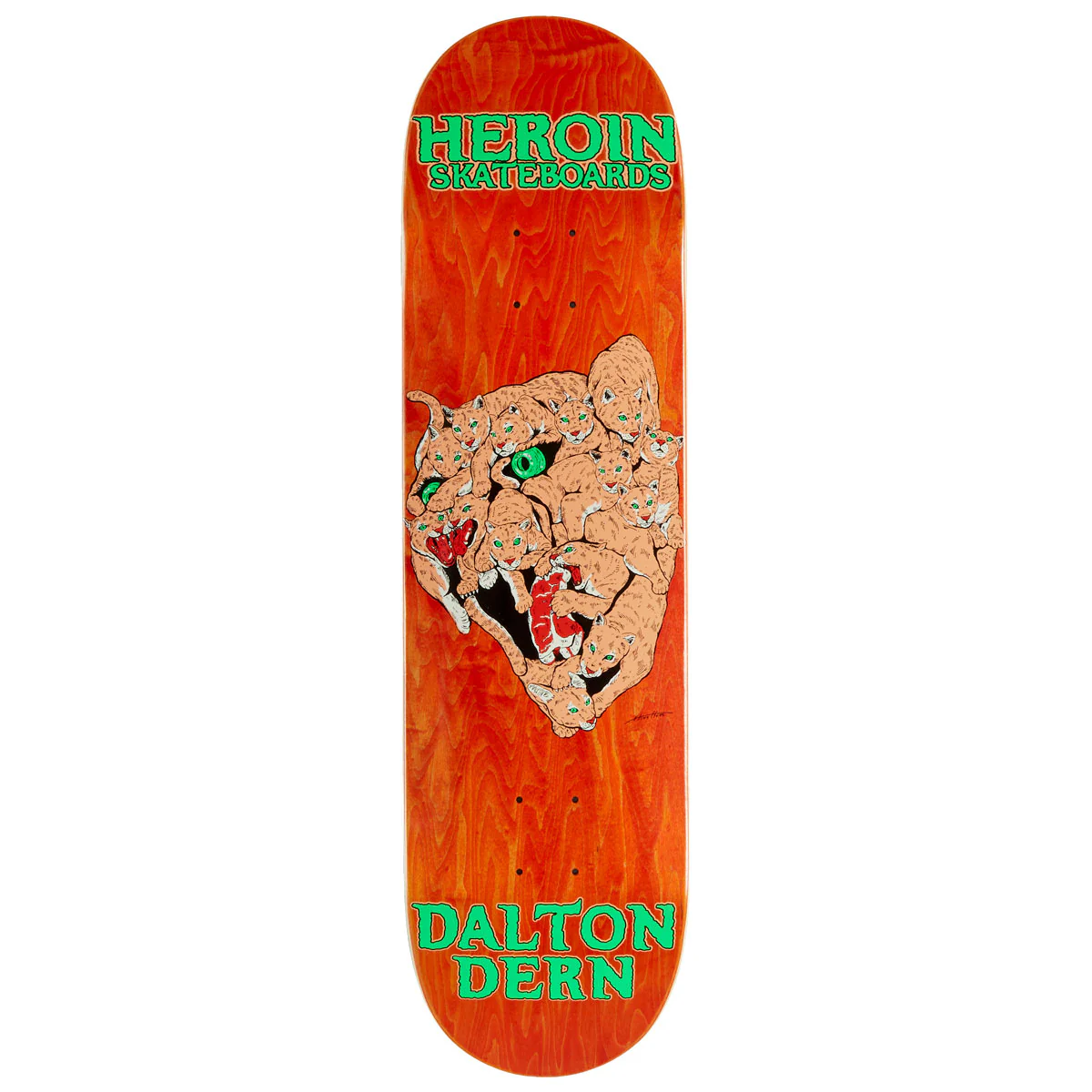 Heroin Dalton Dern Panther Skateboard Deck - 8.50"