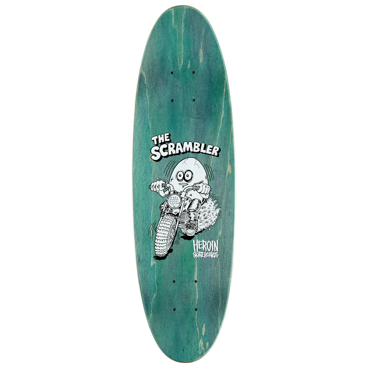 Heroin Scrambler Egg Skateboard Deck - 7.88" - Image 2