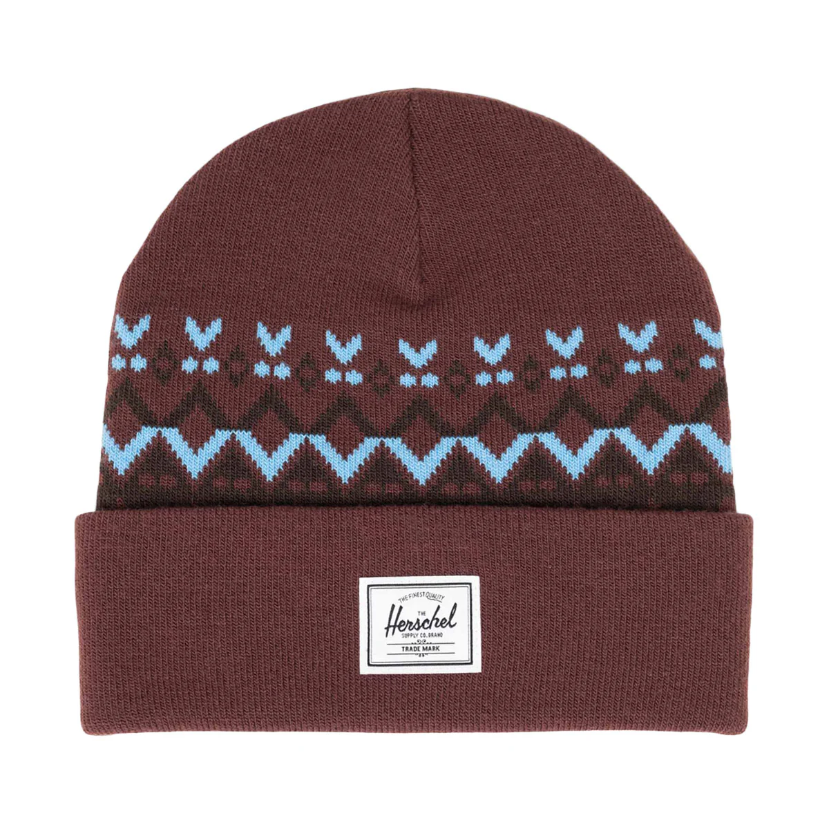 Herschel Supply Elmer Fair Isle Beanie - Bitter Chocolate Fair Isle