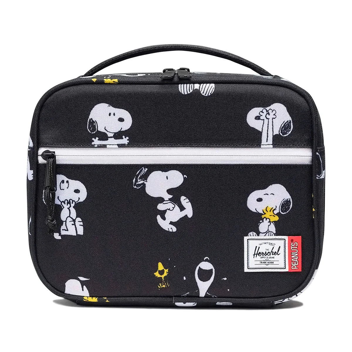 Herschel Supply x Peanuts Pop Quiz Lunch Box - Snoopy And Woodstock Black
