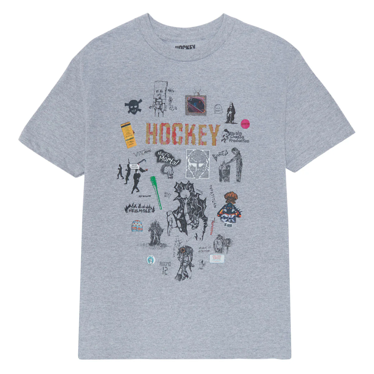 Hockey Paper Cover T-Shirt - Sport Grey