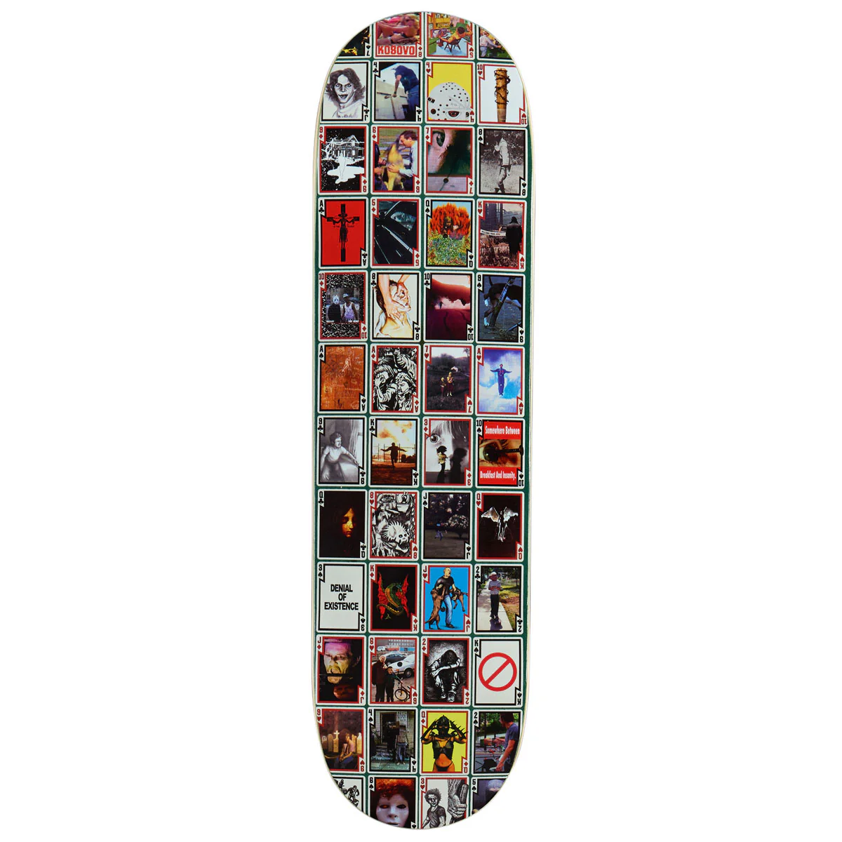 Hockey Playing Cards Shape 2 Team Skateboard Deck - 8.50"