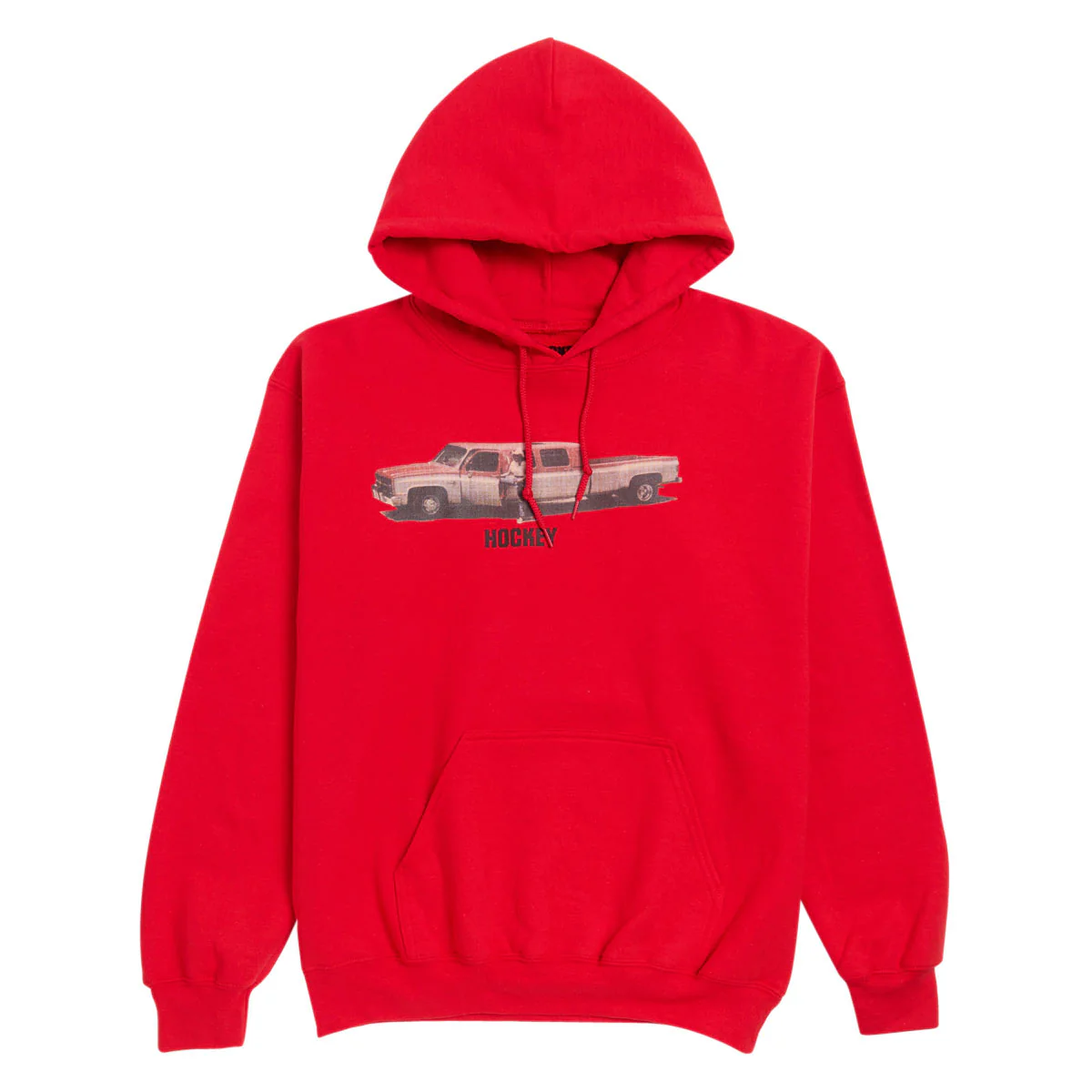 Hockey Truck The Long Way Hoodie - Red
