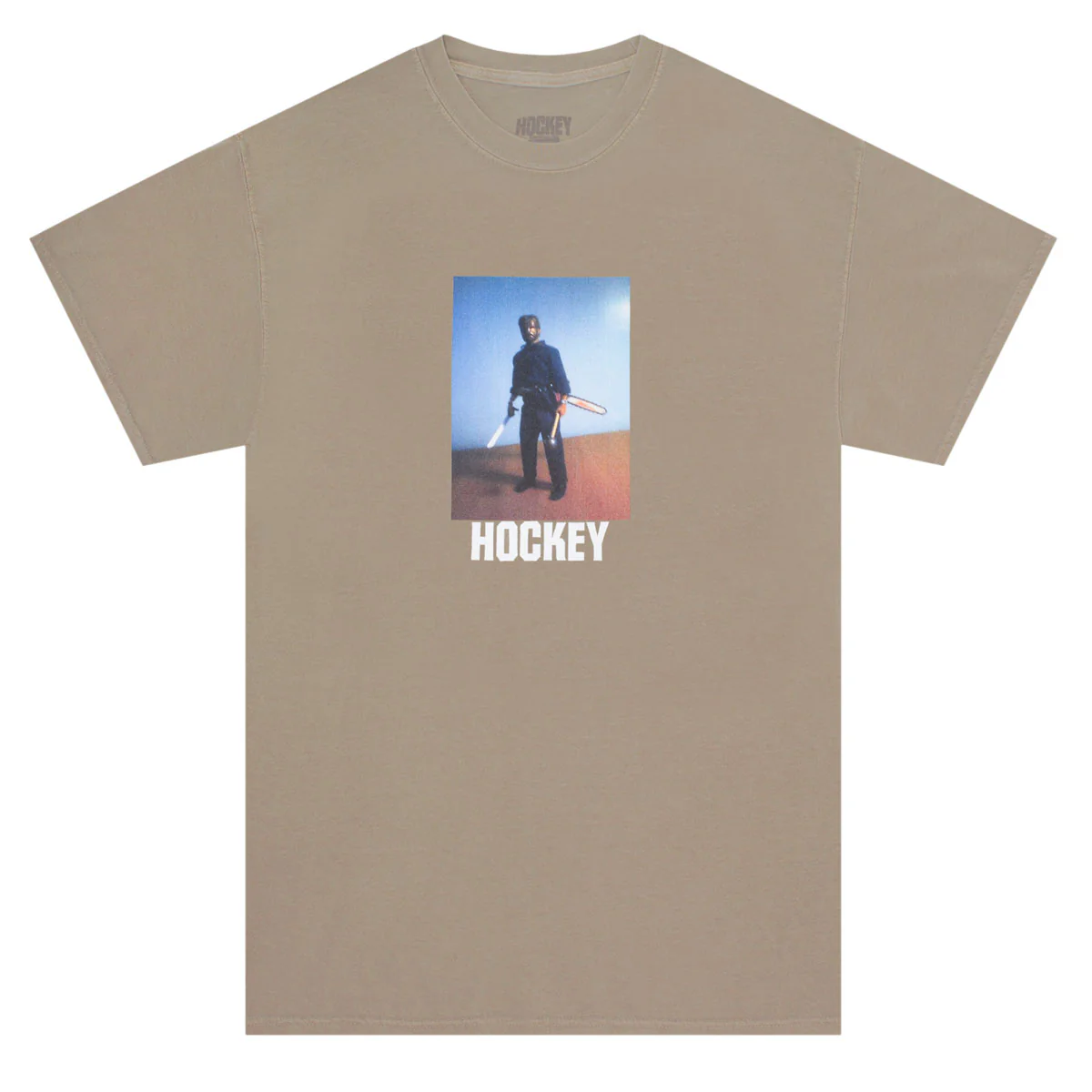 Hockey Weapon Man T-Shirt - Khaki