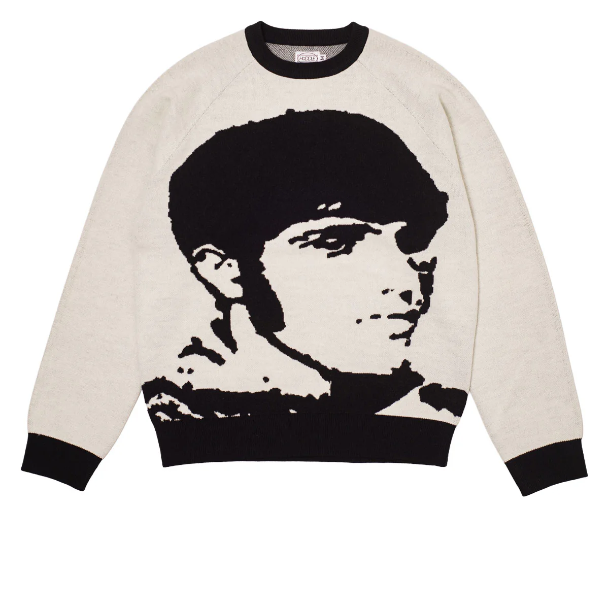 Hoddle Sane Reaction Knit Sweater - White/Black