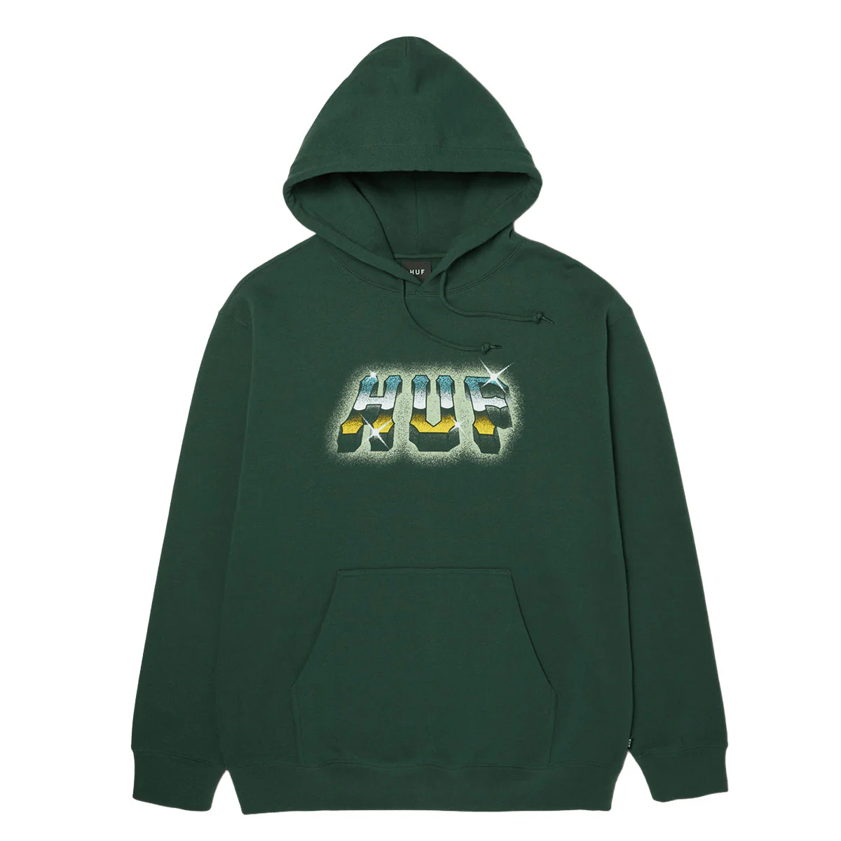 HUF Chrome Grit Hoodie - Forest Green
