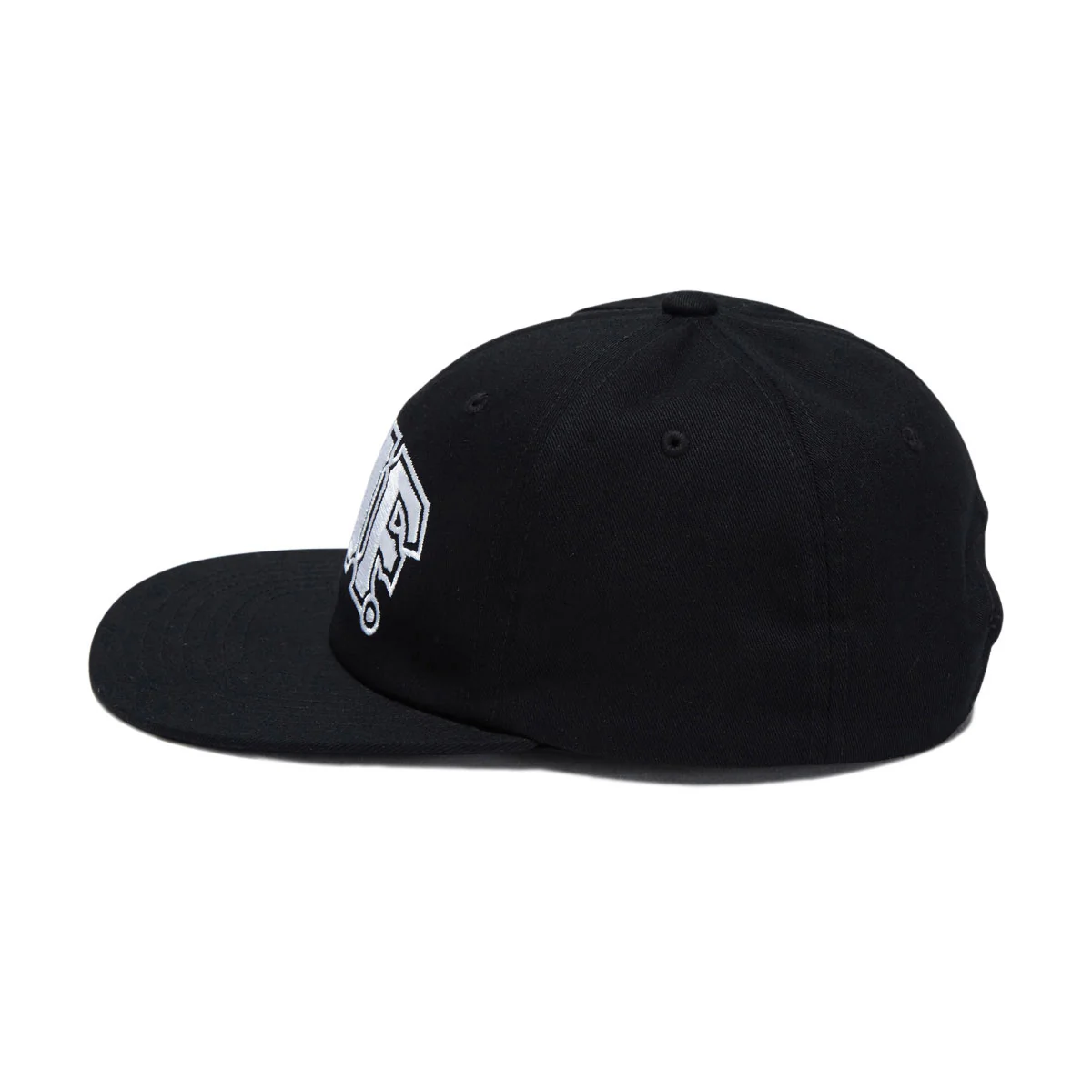 HUF Classic Arch Snapback Hat - Black/White - Image 4