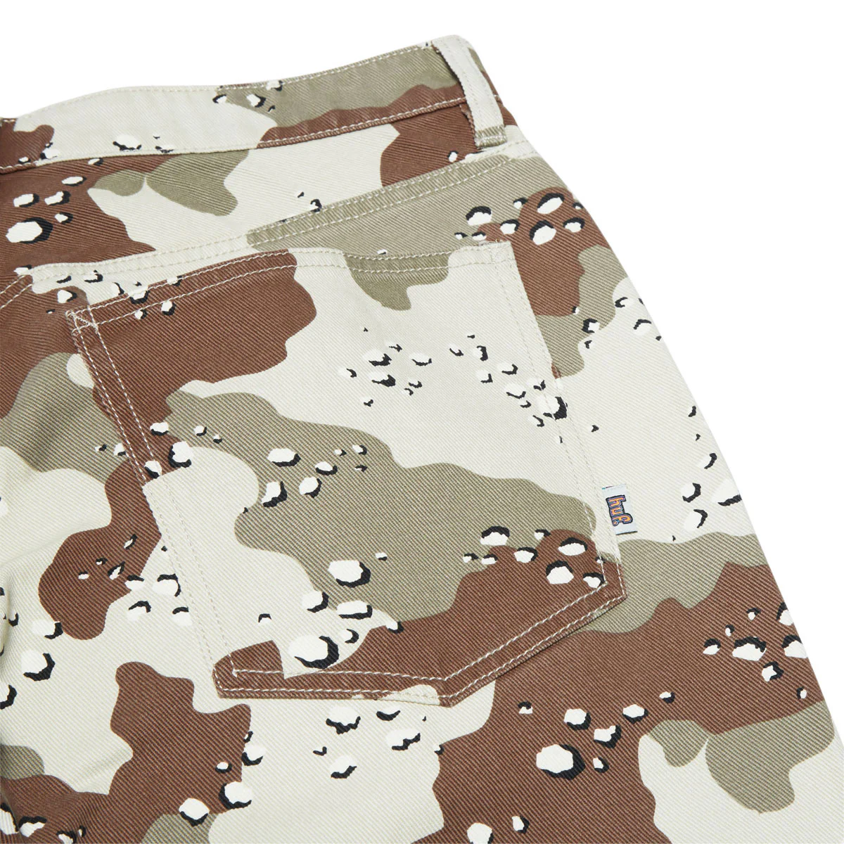 HUF Cromer Camo Jeans - Brown - Image 4