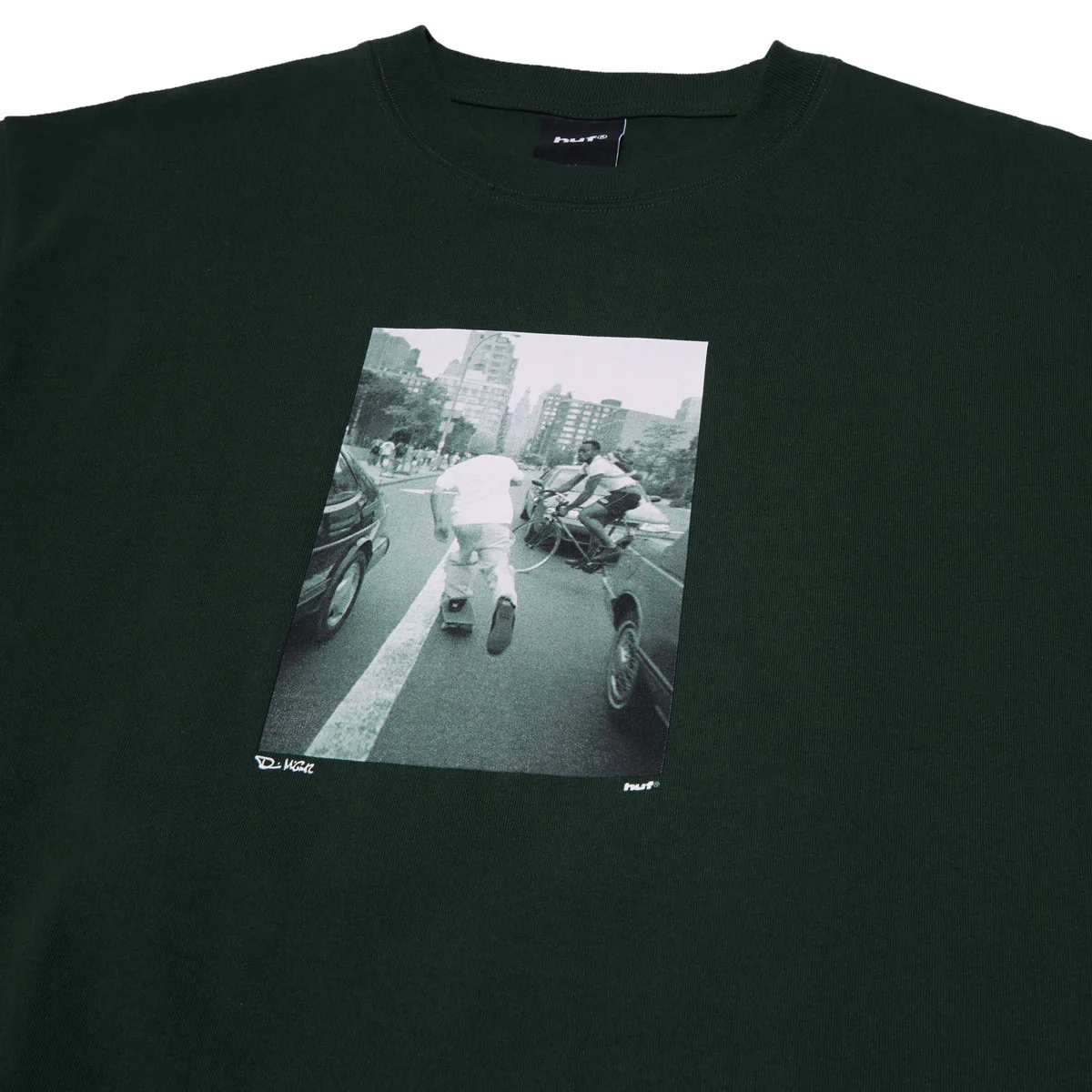 HUF Fight The Traffic T-Shirt - Forest Green - Image 3