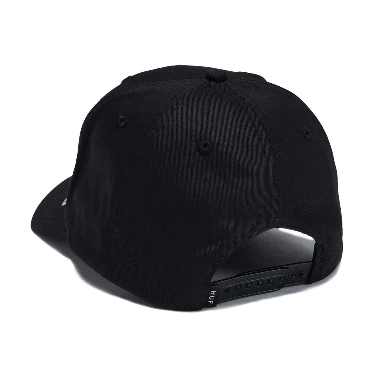 HUF Noble 6 Panel Snapback Hat - Black - Image 5