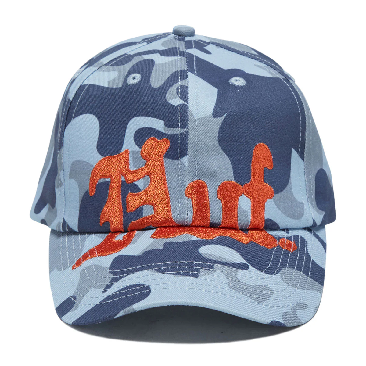 HUF Noble Camo 6 Panel Snapback Hat - Ice Blue - Image 2