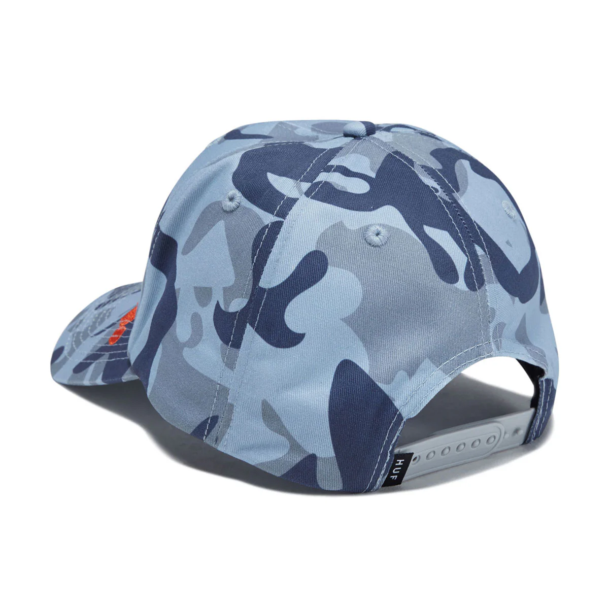 HUF Noble Camo 6 Panel Snapback Hat - Ice Blue - Image 5