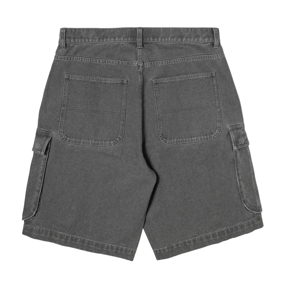 HUF Oval Denim Cargo Shorts - Frost Gray - Image 2