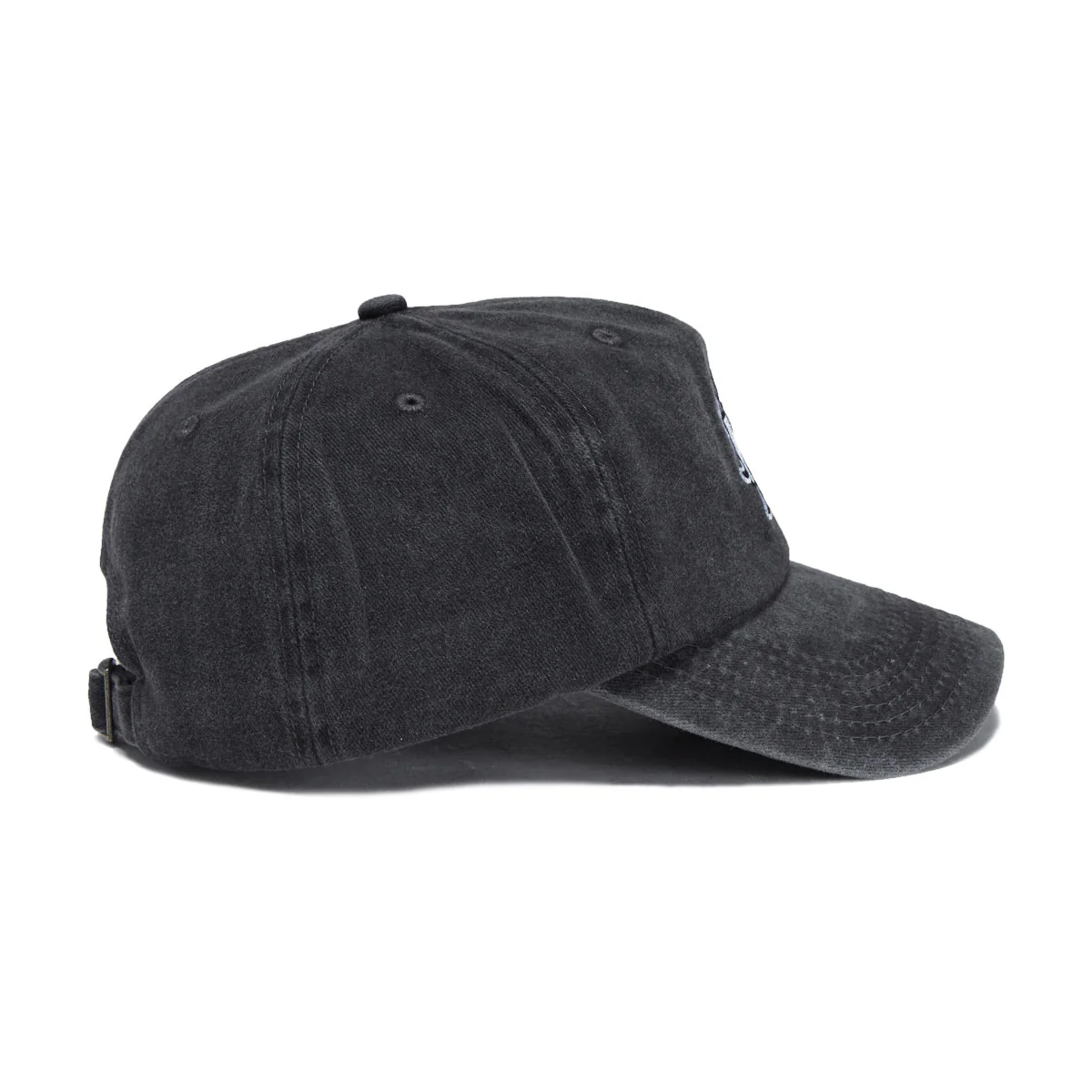 HUF Sol Denim 6 Panel CV Washed Hat - Washed Black - Image 4