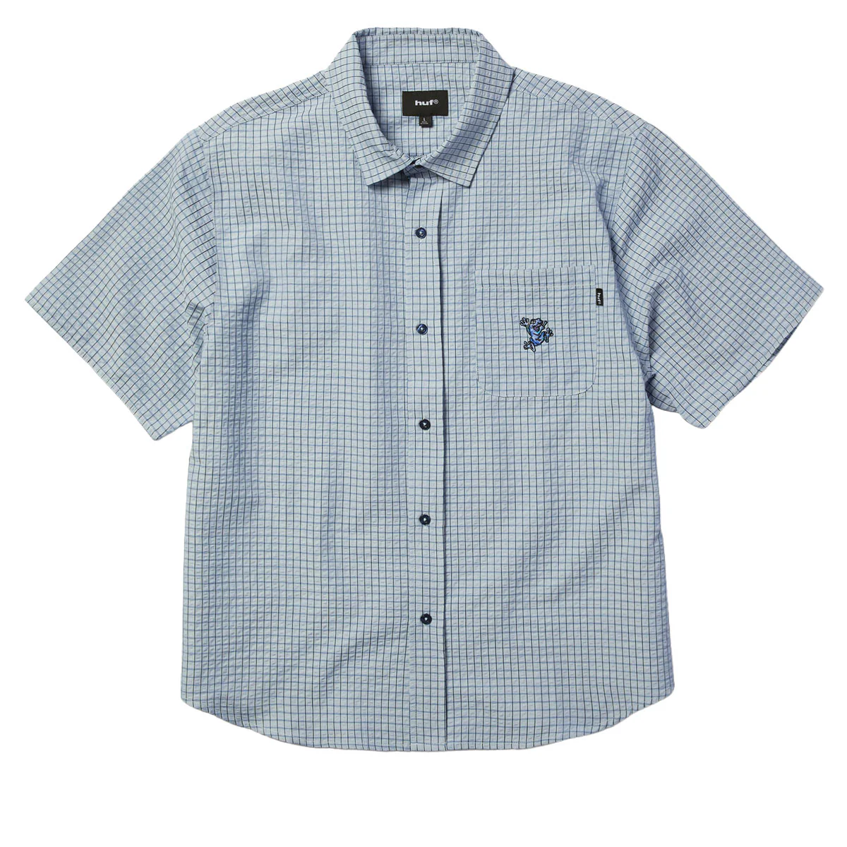 HUF Stuck On You Plaid Shirt - Ice Blue