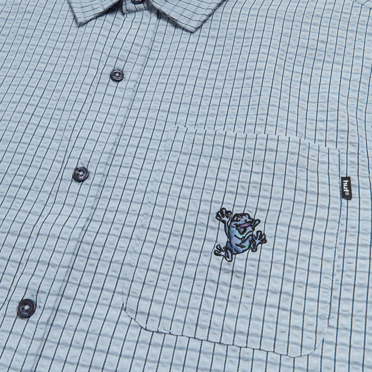 HUF Stuck On You Plaid Shirt - Ice Blue - Image 3