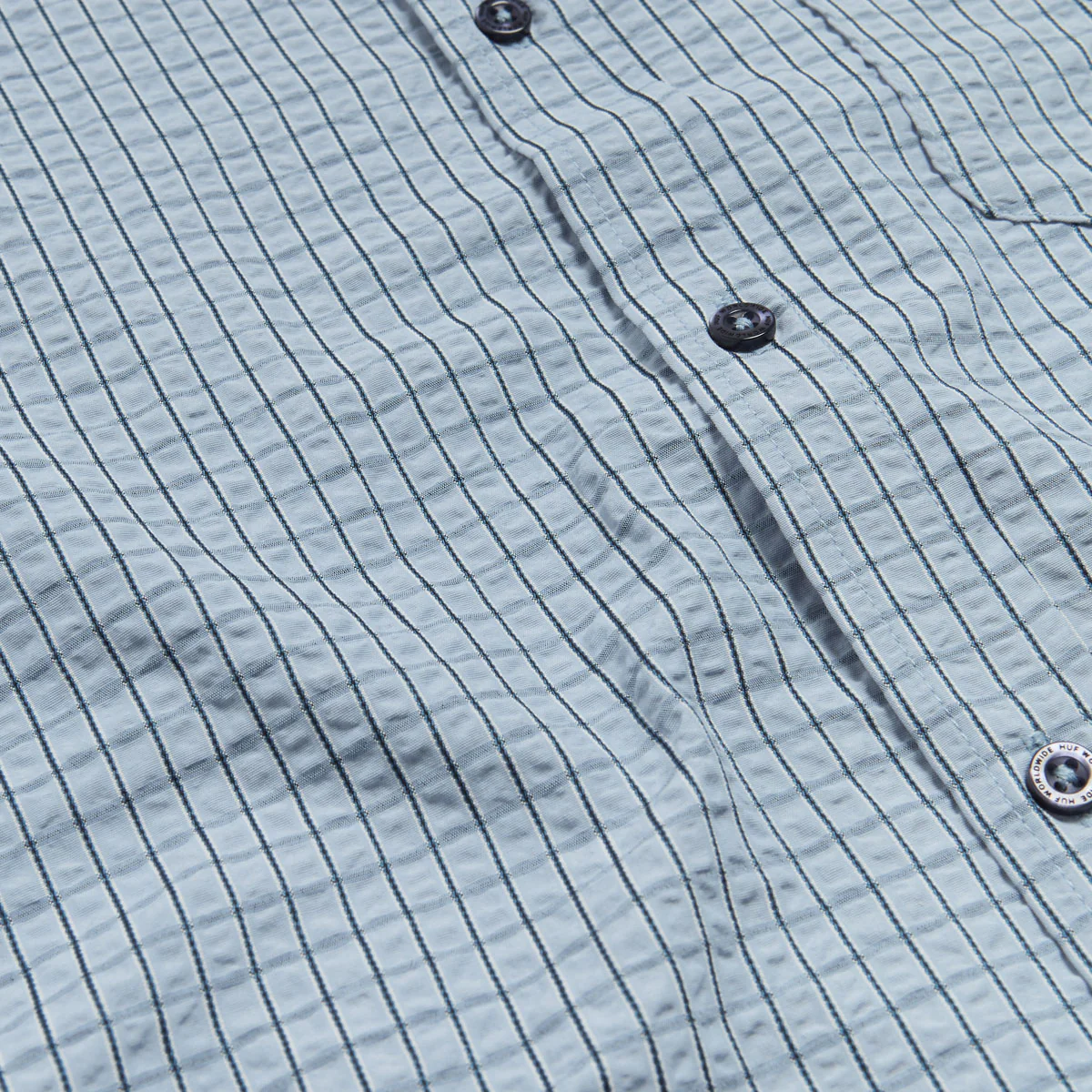 HUF Stuck On You Plaid Shirt - Ice Blue - Image 6