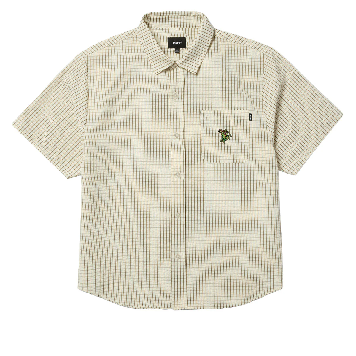 HUF Stuck On You Plaid Shirt - Natural