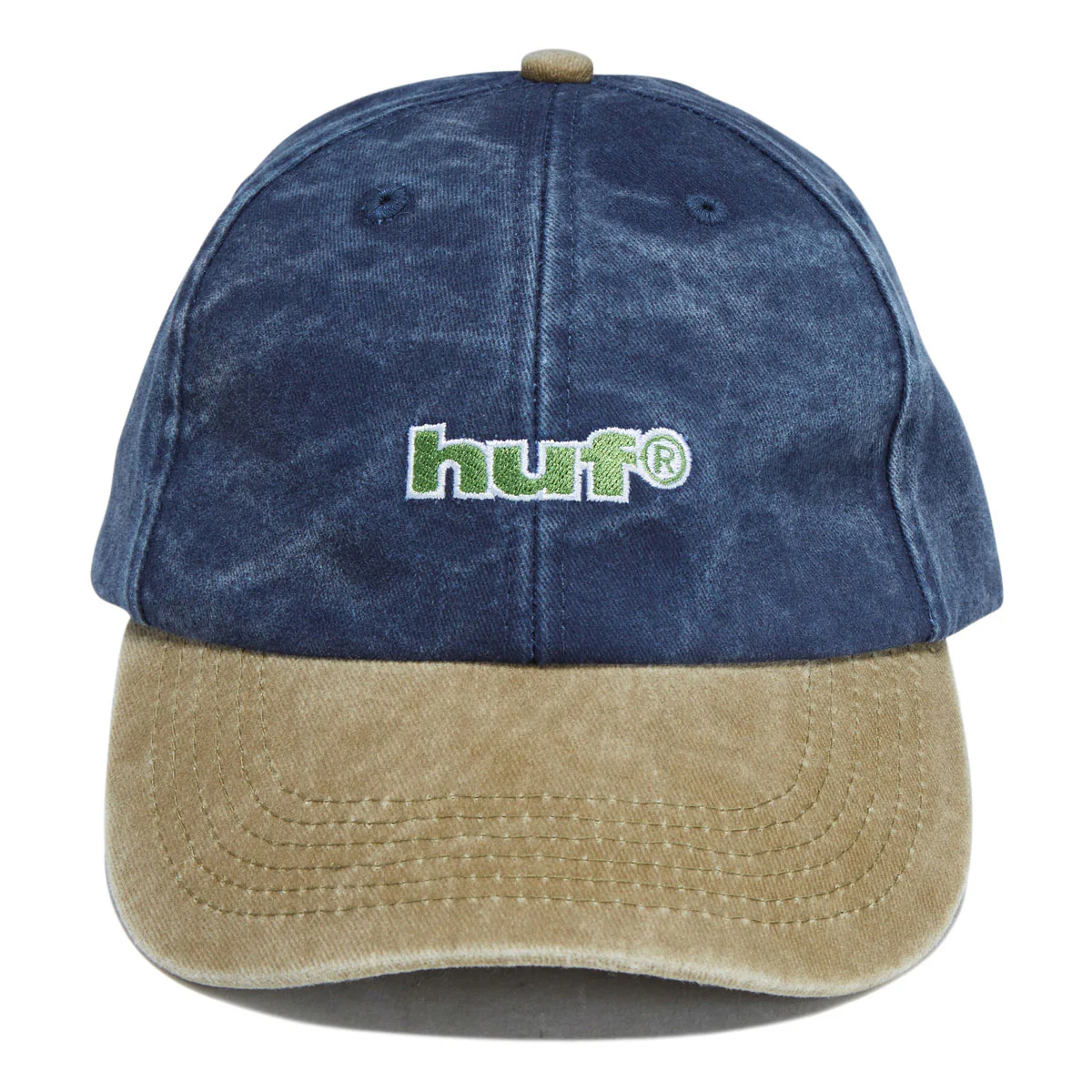 HUF Two Tone 89 Washed 6 Panel Hat - Navy - Image 2