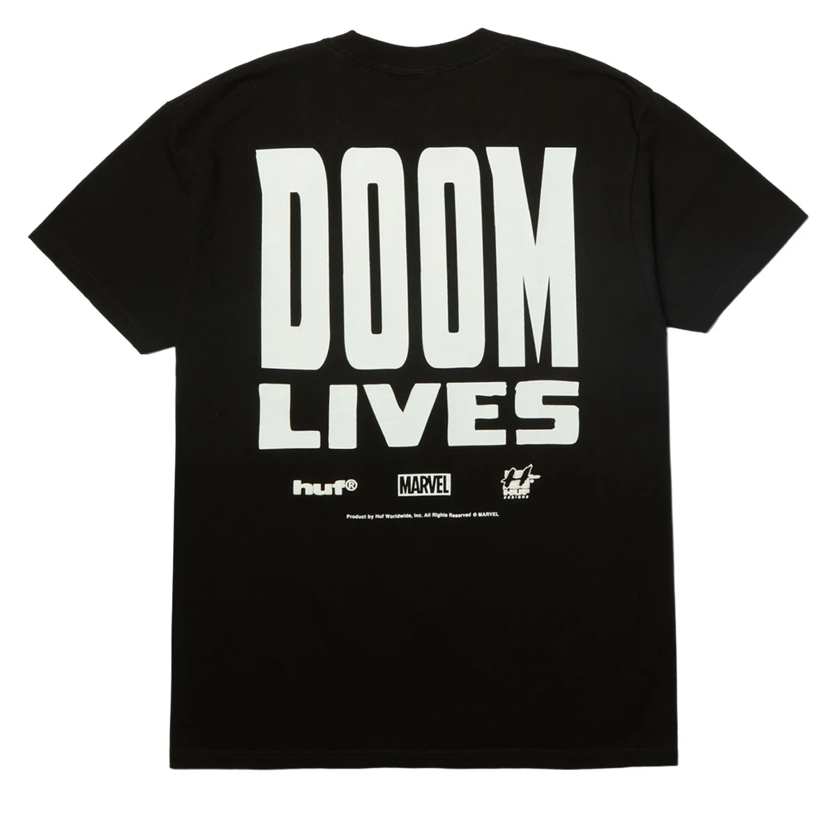 HUF x Marvel Doom Lives T-Shirt - Black - Image 2