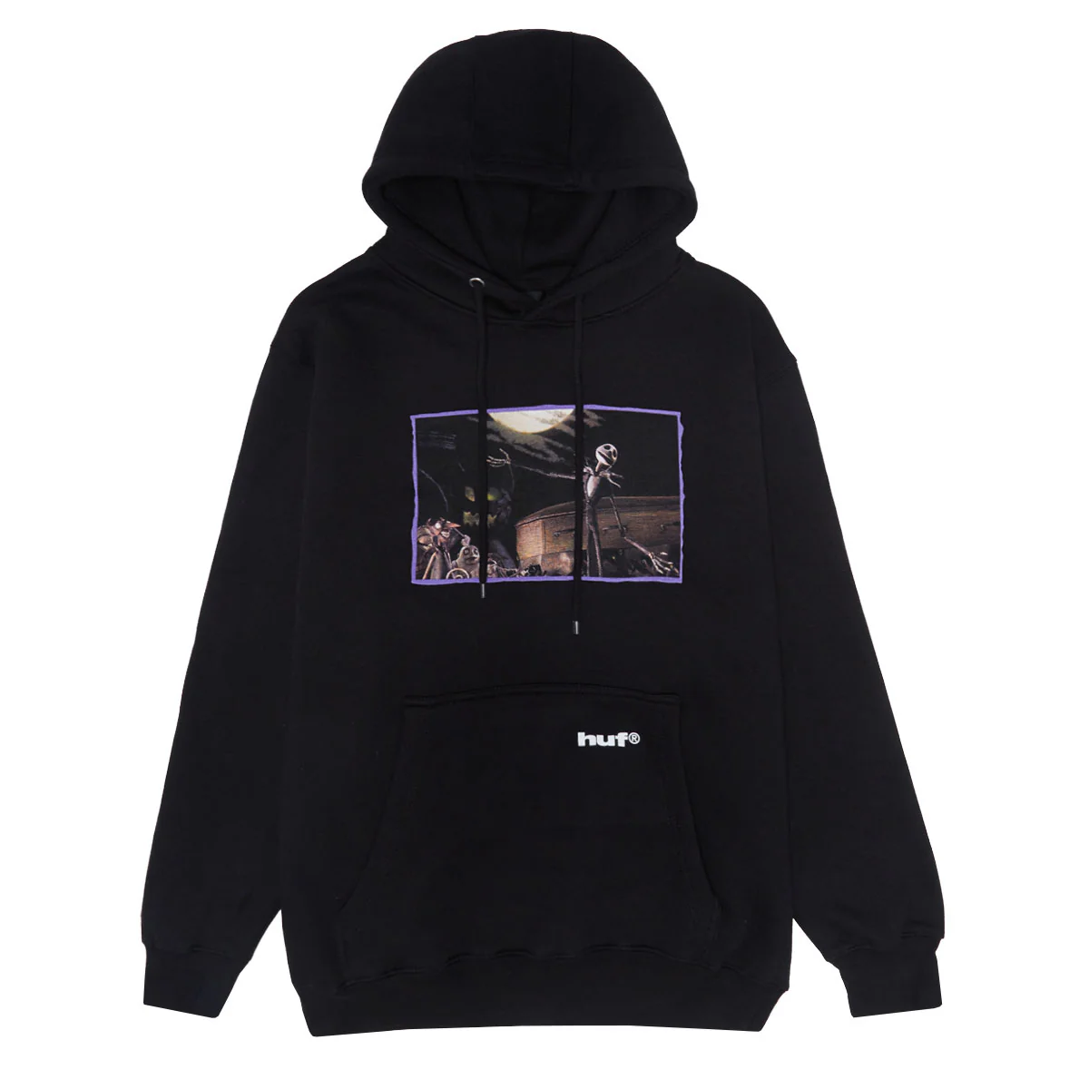 HUF x Nightmare Before Christmas Jack Town Meeting Hoodie - Black