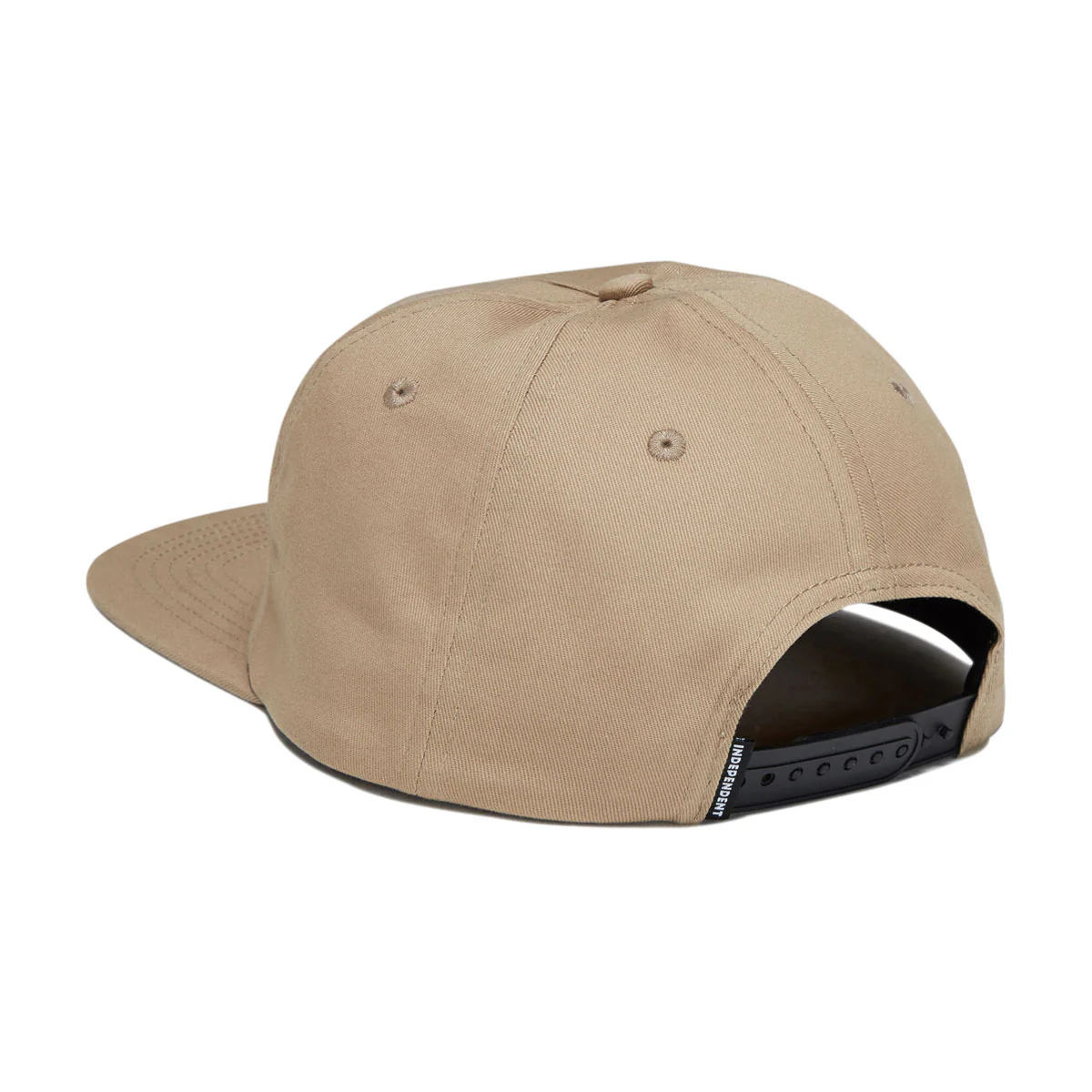 Independent Bar Logo Snapback Hat - Khaki - Image 2