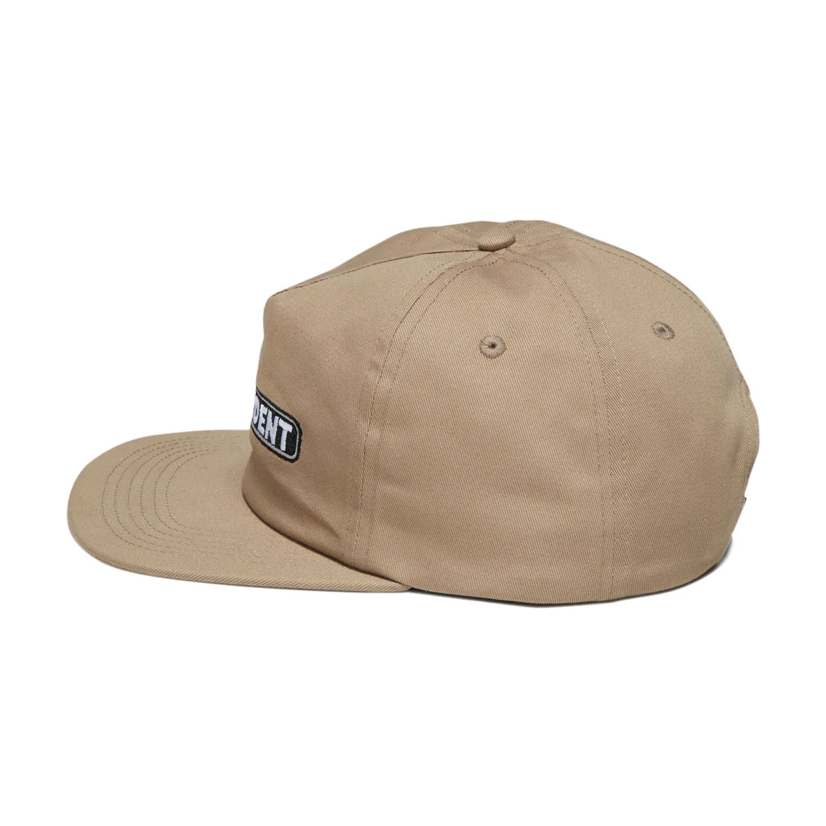 Independent Bar Logo Snapback Hat - Khaki - Image 3
