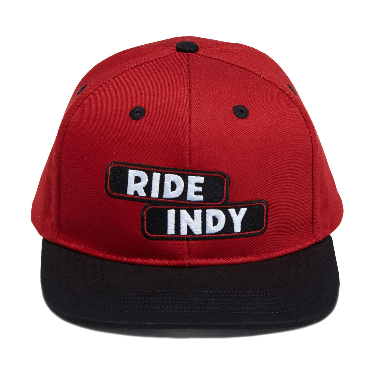 Independent Sticker Slap Snapback Hat - Maroon/Black - Image 2