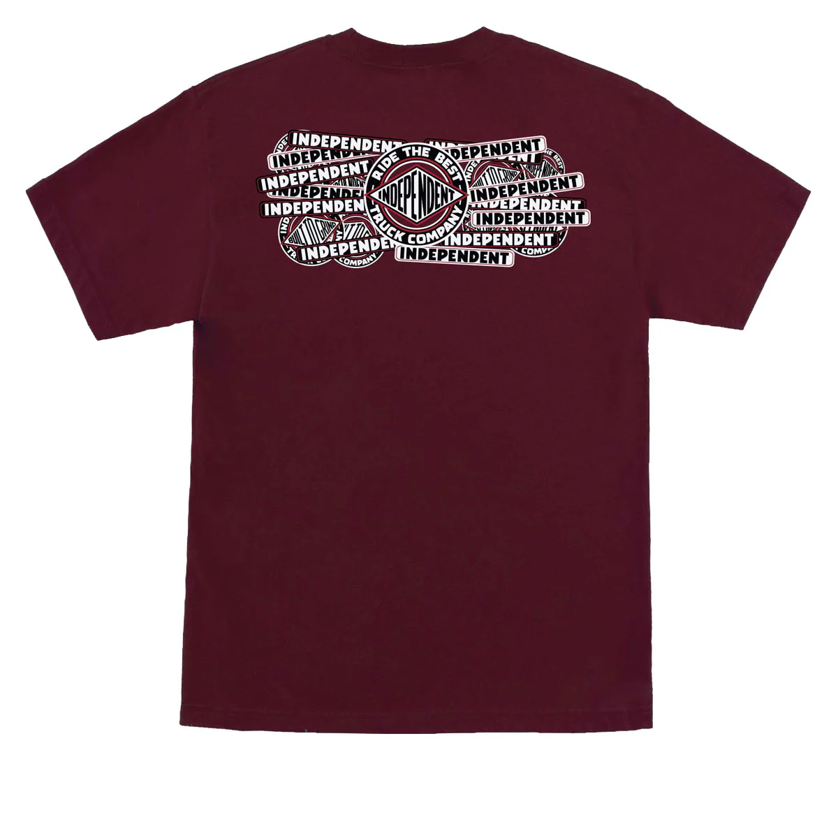 Independent Sticker Slap T-Shirt - Maroon