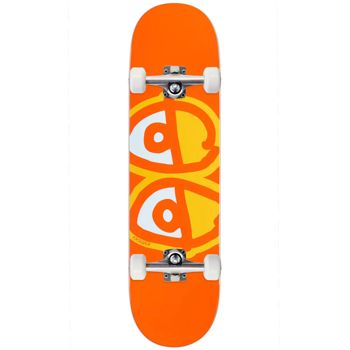 Krooked Eyes Skateboard Complete - Orange - 8.25"