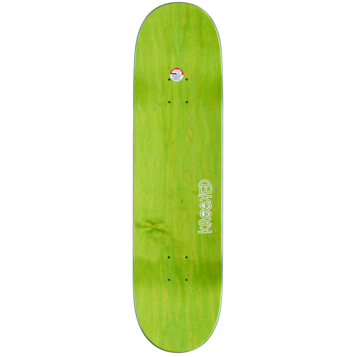 Krooked Eyes Skateboard Complete - Orange - 8.25" - Image 2