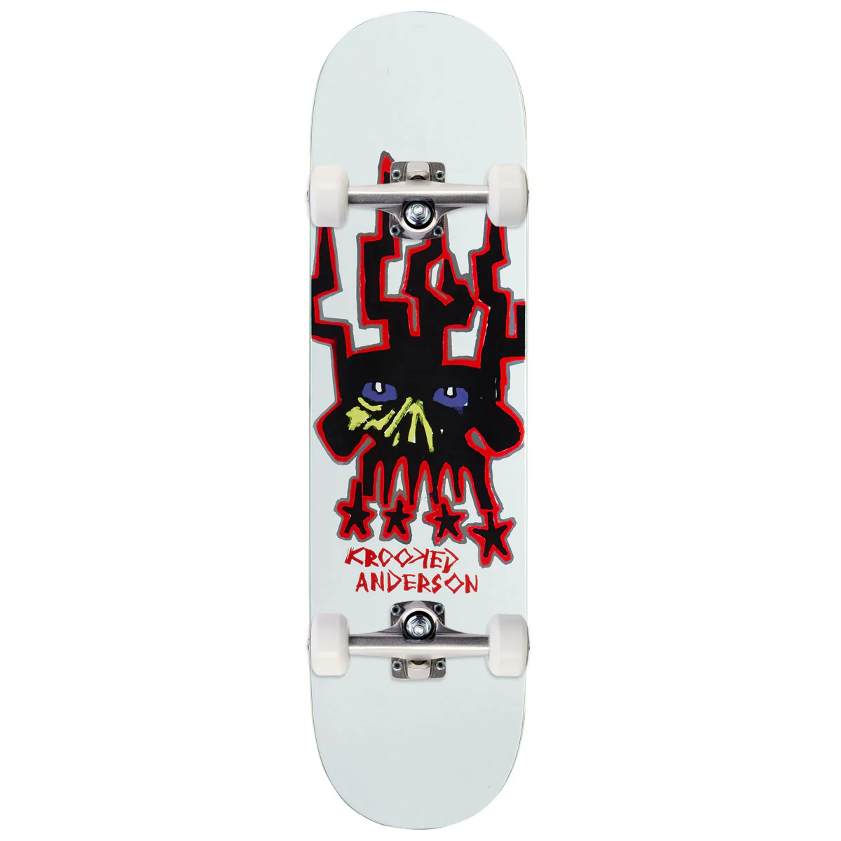 Krooked Marnderson Skull King Skateboard Complete - 8.38"